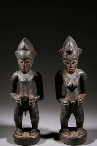 Couple de statuettes Sénoufo 