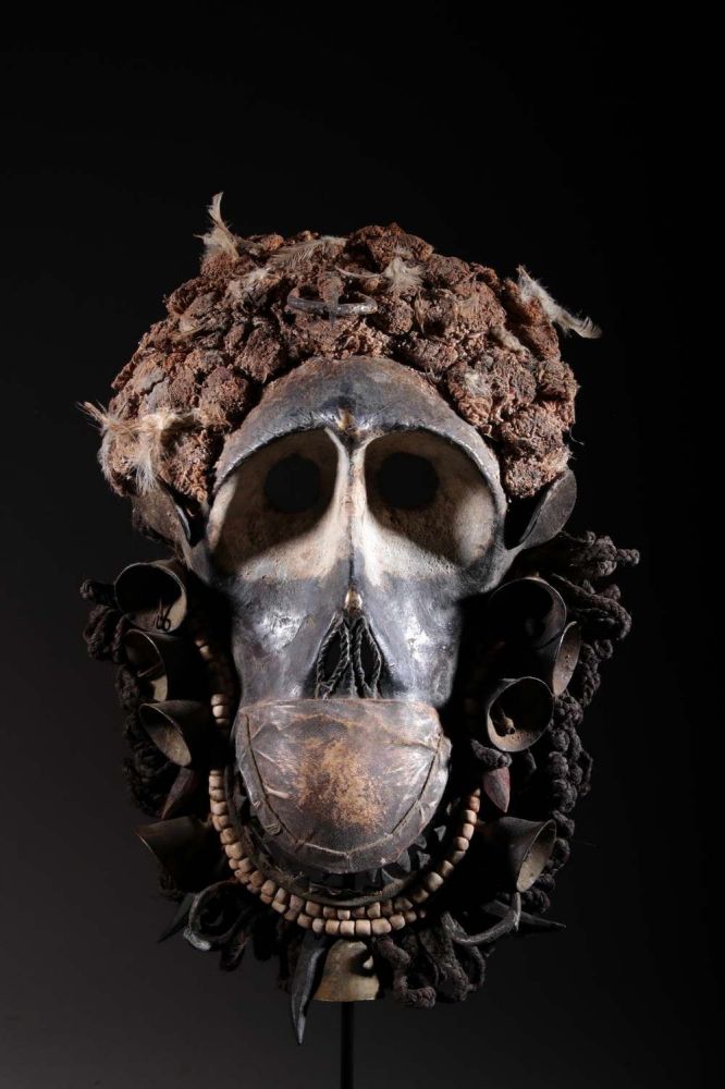Masque Dan de forgeron en bronze 