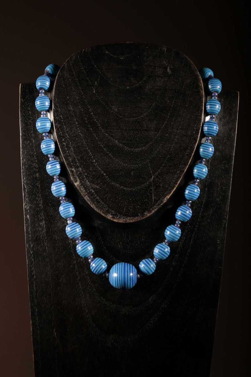 Collier ethnique perles en terre cuite de kapélé 