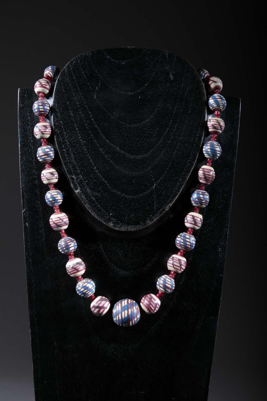 Collier ethnique perles en terre cuite de kapélé 