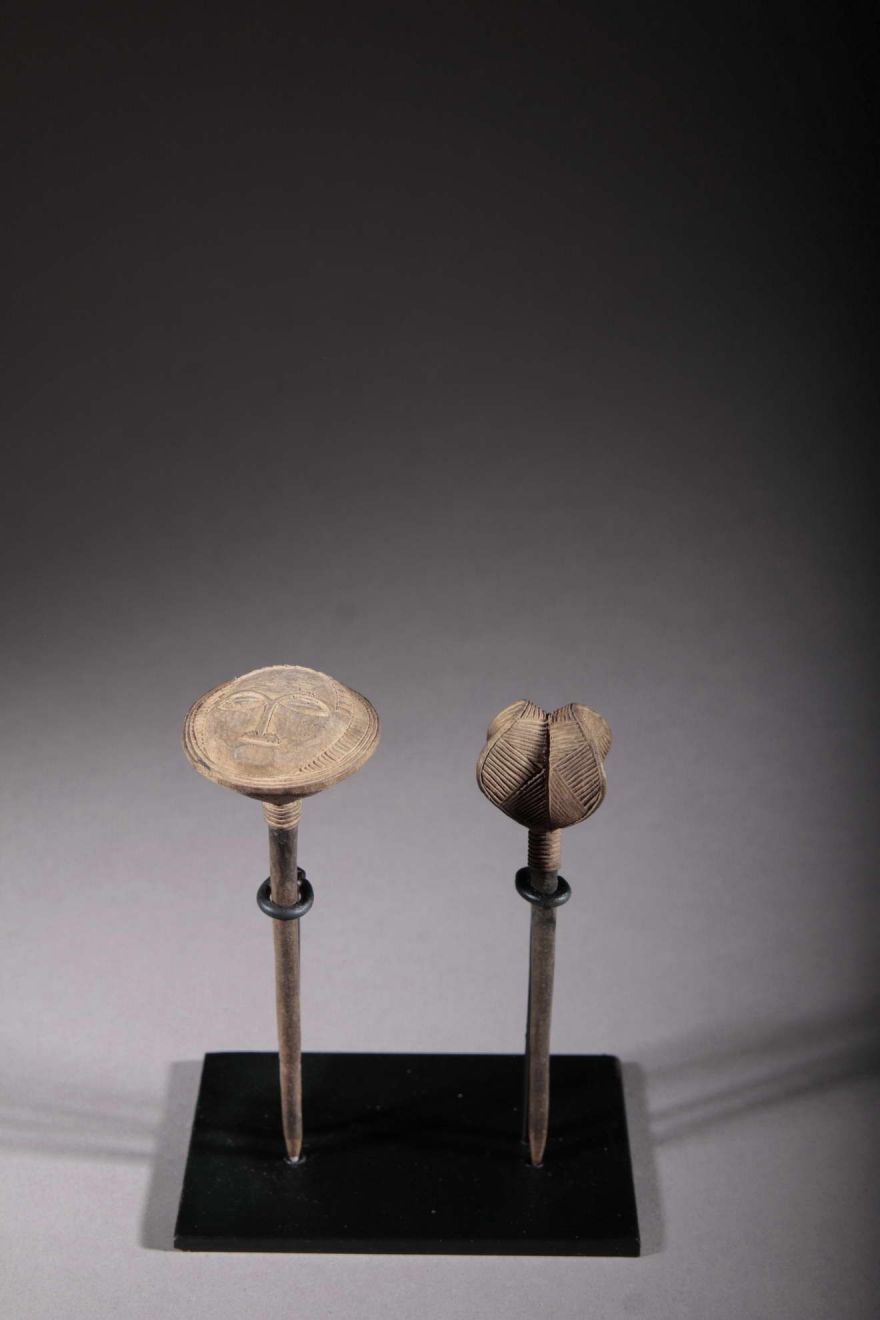 paire d'épingles à cheveux Baoulé 